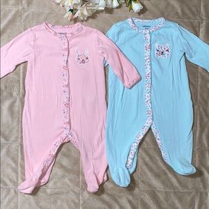2 Baby girl onesies carters size 3 months